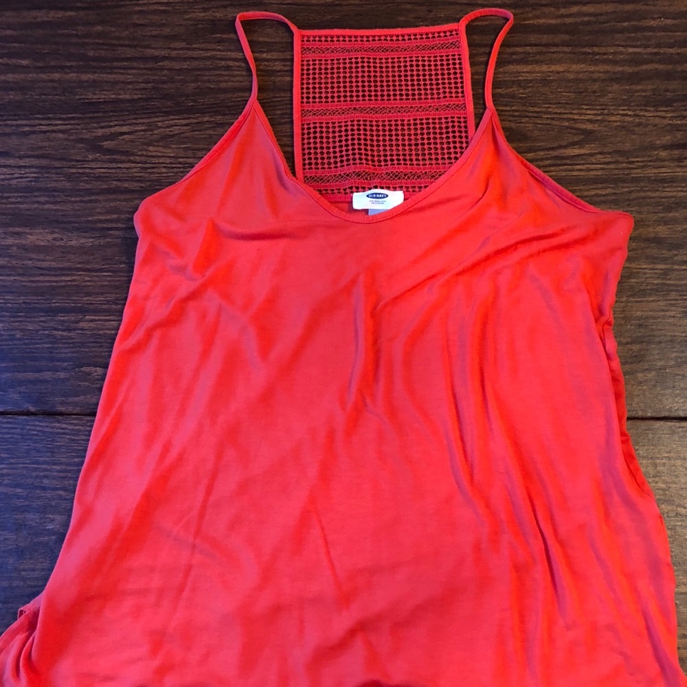 Old Navy Crochet Back Tank Top
